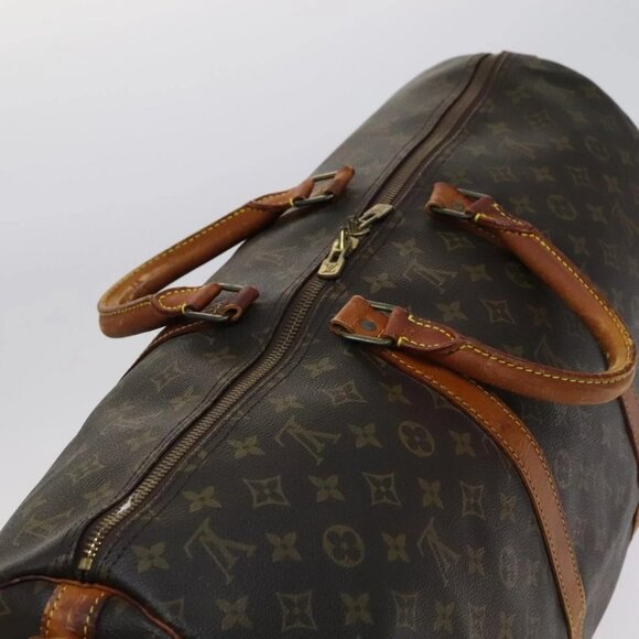 LOUIS VUITTON Monogram Keepall Bandouliere 55 Boston Bag - Picture 14 of 16